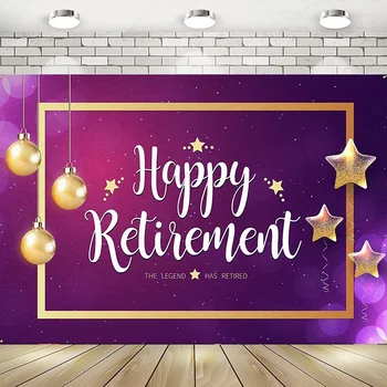 Mutlu Emeklilik Efsane Vardır Emekli Fotoğraf Backdrop Afiş Arka Plan Afiş Afiş Dekorasyon Parti Fotoğraf