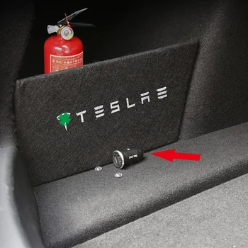Küçük bir Değişiklik Depolama bölümleri her iki tarafında gövde bölme kuyruk kutusu Tesla modeli 3 Araba aksesuarları