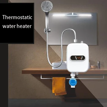 AB / ABD Plug 3500 W elektrikli nankör Mini anında sıcak su ısıtıcı 220/110 V banyo musluk dokunun ısıtma 3 saniye anında ısıtma