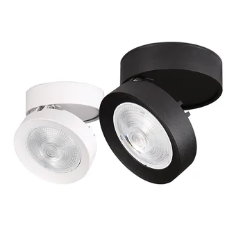 COB LED Tavan Yüzeye Monte aydınlatma armatürü Pan Ve Tilt Ayarlanabilir Lamba Otel