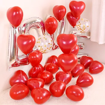 Yakut Kırmızı Balonlar Prenses Noel Süslemeleri 2019 Mutlu Yeni Yıl Balon Alüminyum Balonlar Düğün Doğum Günü Partisi Malzemeleri