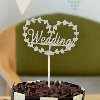 Parti kek aksesuar Cupcake Toppers düğün Doğum günü dekorasyon kek kiraz kuşu