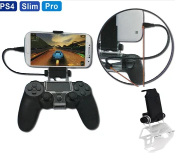 PS4 cep telefonu akıllı cep telefonu Klip Kelepçe Tutucu stand braketi için PS4 İnce PS4 Pro PS 4 Oyun Denetleyicisi DualShock 4 USB ile