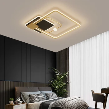 Modern Led avize lamba Ana Yatak Odası Ev Dekorasyon Çalışma Odası Mutfak Ayarlanabilir Parlaklık Tavan Kapalı aydınlatma armatürleri