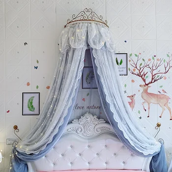 Ev Başucu Cibinlik Prenses Tarzı Tavan Dantel Yatak Valance Ev yatak odası dekoru Yatak Gölgelik Düğün Odası Dekorasyon Dantel