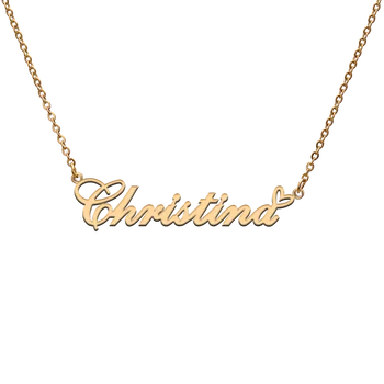 Tanrı Aşk Kalp Kişiselleştirilmiş Karakter Kolye Adı Christina En İyi Arkadaşı Takı Hediye