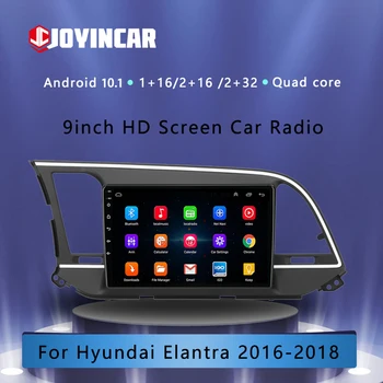 Araba Radyo Hyundai Elantra 2016-18 İçin Dört Çekirdekli 1024 * 600 Android 10.1 araç DVD oynatıcı GPS Navigasyon Oynatıcı Deckless Araba Stereo Ana Ünite