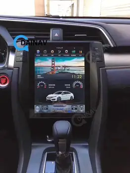 Araba Radyo Multimedya DVD Oynatıcı Honda Civic 2016 İçin Dikey ekran Araba GPS Navigasyon Autoradio stereo