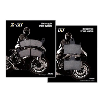 HARLEY SPORTSTER için XL1200 Kırk Sekiz Yıldönümü 2018 Motosiklet Ön Arka Fren Balataları Organik Disk