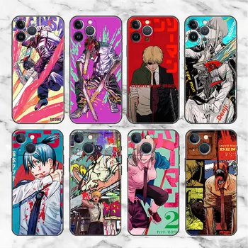 Telefon kılıfı için iPhone 14 13 12 11 pro max 8 7 6 6S Artı XS Max XR X Tampon Arka Fundas Kapak Kabuk Anime Testere Adam
