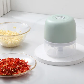 Küçük Elektrikli Sarımsak Ezmesi Ezici Kıyma makinesi Mini Ev Şarj Edilebilir Bebek Gıda Takviyesi Makinesi Kırıcı mutfak gereçleri