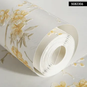 Üç Boyutlu Karahindiba Çiçek Topu Duvar Kağıdı Romantik Kırsal Oturma Odası Yatak Odası TV Arka Plan Stereo Duvar Kağıdı