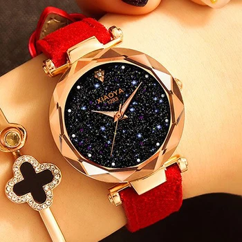 Mode Frauen Uhren Pop Beste Verkaufen Star Sky Zifferblatt Uhr Luxus Rose Gold frauen Armband Quarz Handgelenk Uhren Neue