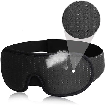 Oogmasker Voor Slapen 3D Voorgevormd Cup Blinddoek Concave Gegoten Nachtrust Masker Blokkeren Licht Met Vrouwen Mannen
