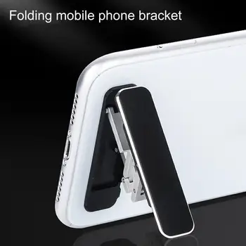 Mini telefon tutucu Katlanabilir Alüminyum alaşımlı yapışkan Bant Parmak Yüzük Cep telefon tutucular Cep Telefonları Standları
