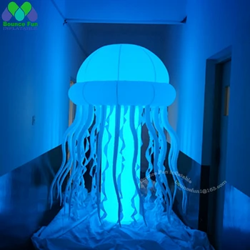 Asılı Güzel Aydınlatma Şişme Denizanası İçin LED İle Gece Kulübü Tavan Veya Müzik Parti Dekorasyon