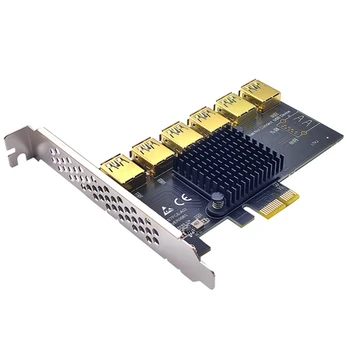 PCIE 1X6 PCIE Grafik Kartı Genişletme Kartı USB 3.0 Adaptör Kartı İle Uyumlu X4 X8 X16 Kart Arayüzü Anakart
