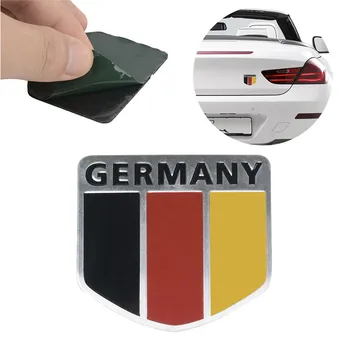 100 % yeni, araba çıkartmaları Alman bayrağı yarış amblem rozeti araba çıkartmaları ve çıkartmaları araba çıkartması Kişiselleştirilmiş özel çıkartmalar