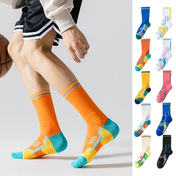 Prospektif basketbol çorapları Erkek Ve kadın Yüksek Spor Ter Emme Aşınmaya Dayanıklı Kalınlaşmış Pamuk Havlu Alt Spor