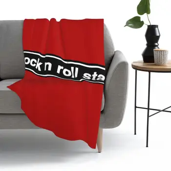 Rock N Roll Yıldız OASİS Bant Haraç Atmak Battaniye yatak battaniyesi kanepe battaniyesi Peluş Pazen Sıcak yatak Ev seyahat Yetişkin çocuk