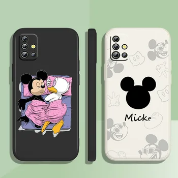 Disney Mickey ve Minnie Mouse telefon kılıfı Sıvı Halat OPPO Realme İçin C2 C11 5 5i 6 6i 6S 7 7i 8 8i 9 9i Pro Artı Geri Yumuşak Çapa