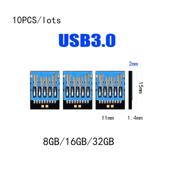 10 ADET USB3.0 UDP bellek flash yarı mamul ürün USB3. 0 kısa tahta UDP siyah kolloid disk yarı mamul çip
