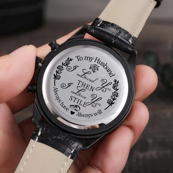 ADAMIM Seni Seviyorum Tasarım erkek saati Doğal Saatler Koca Erkek Arkadaşı Elbise Saat Erkek Yılbaşı hediyeleri
