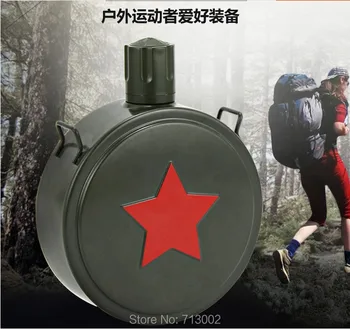 550ML kaliteli taşınabilir sürahi 304 paslanmaz çelik su ısıtıcısı askeri asker eğitim su bardağı pot