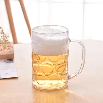1 ADET Akrilik bira kupası 500ML içme bardakları bira bardağı Barware İçecek Aksesuarları CN(Kökeni) 1 Yuvarlak