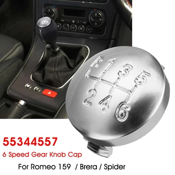 AU04-6 Hız Mat Vites Topuzu kapatma başlığı Vites Kolu Kılıf Kapak Alfa Romeo 159 için Brera Spider 2005-2011 55344557