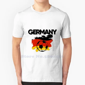 Alman Futbol Takımı Destekçisi T-Shirt Erkekler Ve Kadınlar
