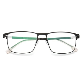 Erkekler iş Klasik Tam Jant Gözlük çerçeveleri Erkekler için Kare metal gözlük Çerçevesi paslanmaz çelik ışık vintage gözlük çerçeveleri