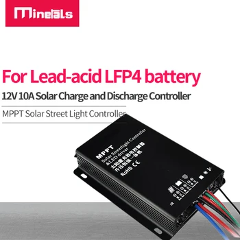MPPT denetleyicisi 12 V 10A solar şarj deşarj denetleyicisi lityum kurşun-asit pil sokak ışık kontrolörü