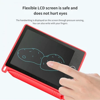 4.4 İnç LCD Çizim Kurulu Çok Fonksiyonlu LCD yazma tableti Çocuklar için Bir Tuş Kilidi Su Geçirmez çizim tableti El Yazısı Pad