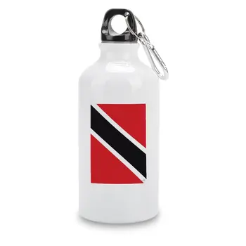 Trinidad Ve Tobago bayrağı B DIY spor şişe alüminyum sevimli şişe bira kupaları termos komik şaka su ısıtıcısı