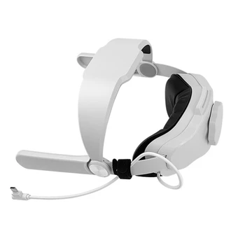 Perakende Ayarlanabilir kafa bandı İçin 5300Mah Pil İle Oculus / Metal Quest 2, Yedek Kayış, Koruyucu Kafa Bandı VR Aksesuarları