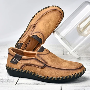 Erkekler rahat ayakkabılar Loafer'lar Sneakers 2022 Yeni Erkek Moda Deri Rahat Loafer'lar rahat ayakkabılar Zapatos De Hombre erkek ayakkabısı