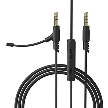 1.2 M mikrofon sopası Kablosu Mikrofon İçin 3.5 mm Kulaklık Kondenser Telefon PC İçin Boompro oyun kulaklığı V-MODA Kulaklık V-MODA