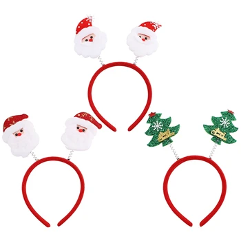 Noel Kafa Bandı Santa Elk Noel saç bandı Toka Şapkalar Kafa Çember Noel ev Partisi Hairband kafa çember Noel çocuk Hediye