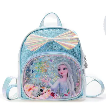 Disney Dondurulmuş Anaokulu Elsa Schoolbag çocuk Sırt Çantası Yeni Bebek Çanta Erkek ve Kız askılı çanta