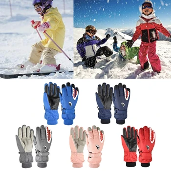 Children Winter Ski Gloves Thick Warm Waterproof Windproof Gloves Outdoor Sports Girls Boys Mittens руковицы митенки зима дети