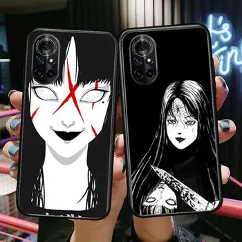 Anime Junji Ito Terör Korku Temizle telefon kılıfı İçin Huawei Onur 20 10 9 8A 7 5T X Pro Lite 5G Siyah Etui Coque Hoesjes Komik F