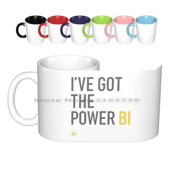 Var Güç Bi Seramik Kupalar Kahve Fincanları Süt Çay Bardağı Güç Bi Microsoft Veri Mi İş Zekası Analitik Yaratıcı