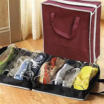 Moda dokunmamış Kumaş ayakkabı Saklama Çantası Organizatör Taşınabilir Giysi Seyahat Bagaj ayakkabı Taşıma Kılıfı gardırop depolama Tutucu