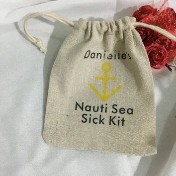 Denizcilik Bekarlığa Veda Hangover kurtarma hayatta kalma kiti düğün muslin favor hediye keseleri Şeker torbalar gelin duş parti hediye çantası
