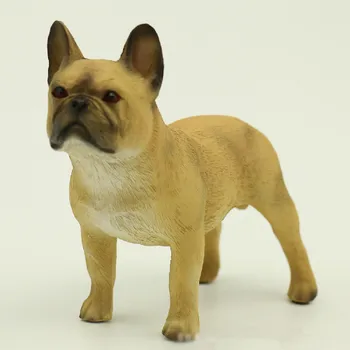 KLASİK ayakta yapay Fransız bulldog modeli şekil, araba styling odası DIY parti dekorasyon, noel hediyesi oyuncak boğa köpek, pet