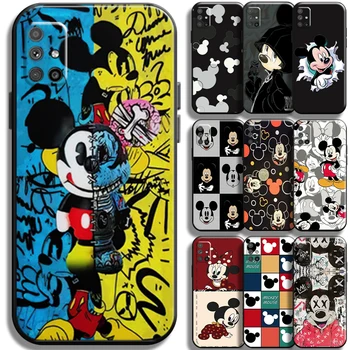 Yeni Disney Mickey Minnie Mouse Telefon Kılıfı İçin Samsung Galaxy M51 Kılıfları Tam Koruma Siyah Funda Yumuşak TPU Darbeye Dayanıklı Kapak