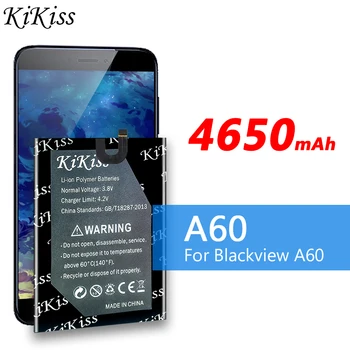 KiKiss Yüksek Kapasiteli 4650mAh Pil Blackview A60 60 Akıllı Cep Telefonu li - ion pil + Ücretsiz Araçlar