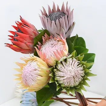 Avrupa Tarzı yapay çiçek Vileplume Protea Pimeapple Çiçek Düğün Parti Sahne Ev Dekorasyon