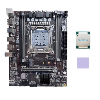 X99 Anakart LGA2011-3 bilgisayar anakartı Destekler DDR4 ECC RAM Bellek İle E5 2666 V3 CPU + Termal Ped